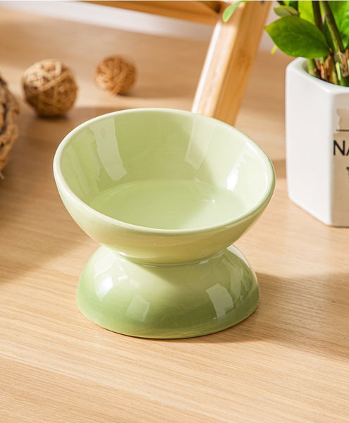 Elevate Mealtimes with Rainbow Ceramic Pet Bowl