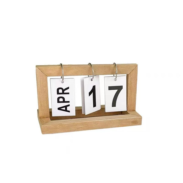 Wooden Desktop Calendar
