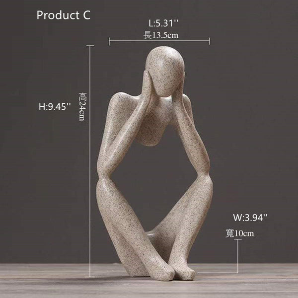 Figure Decorative object| Thinker Statue| Thanksgiving gift box