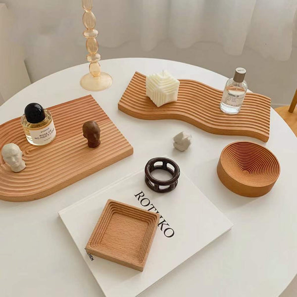 Wave Wooden Tray | Thanksgiving gift